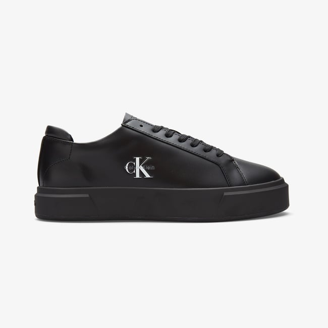  Calvin Klein Basket Cupsole Lace Up Erkek Siyah Sneaker