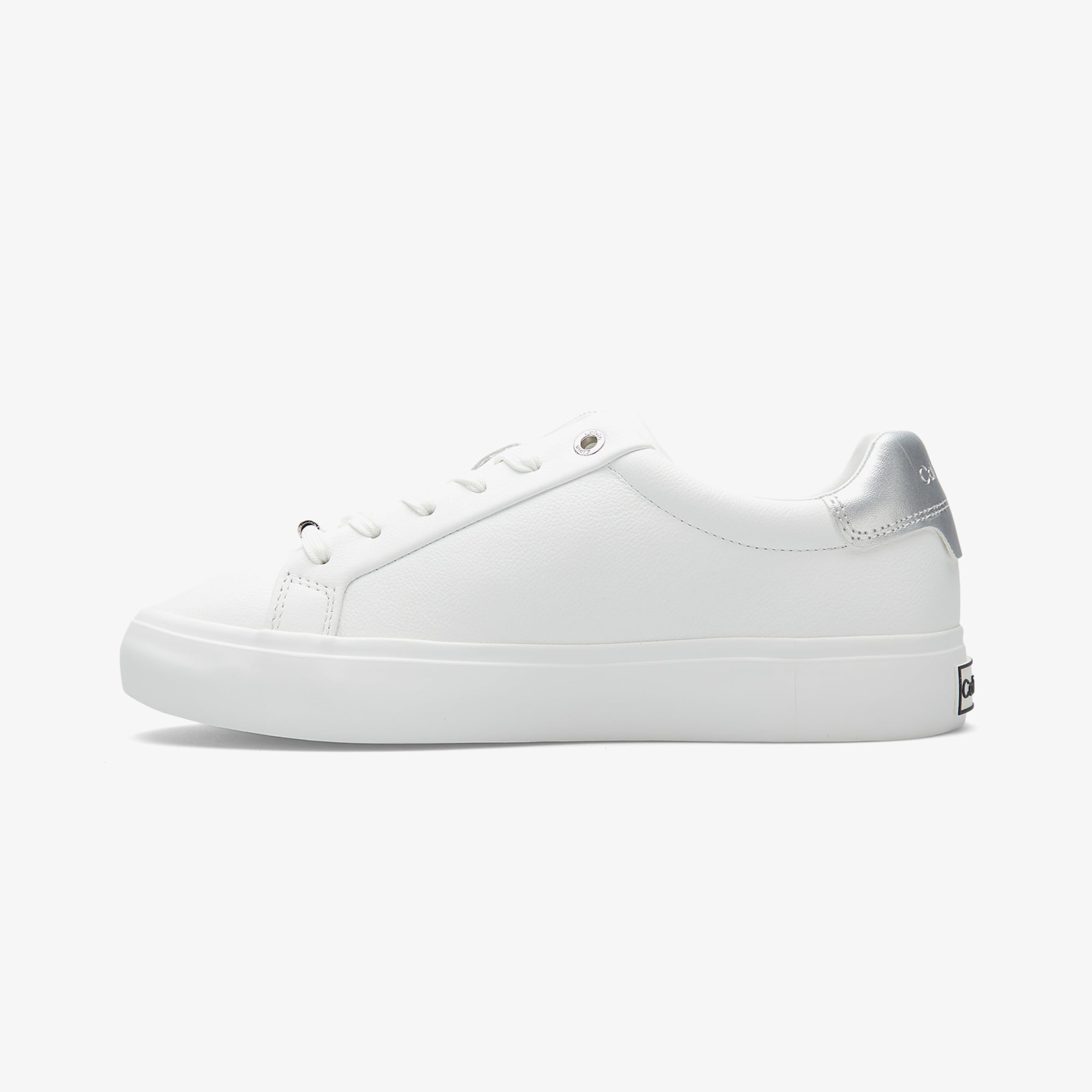 Calvin Klein Lace Up Sneaker Silver Kadın Beyaz Sneaker