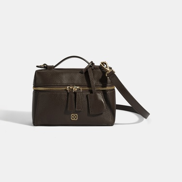  Kadın Kahve Omuz Askılı Mini Deri El Çantası