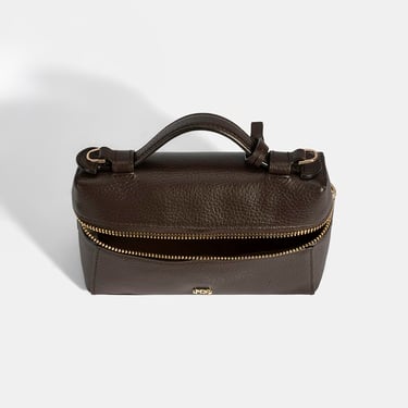  Kadın Kahve Omuz Askılı Mini Deri El Çantası