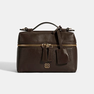  Kadın Kahve Omuz Askılı Mini Deri El Çantası