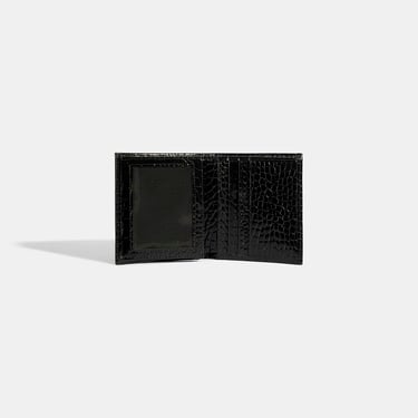  Kadın Siyah Baskılı Rugan Deri Cüzdan