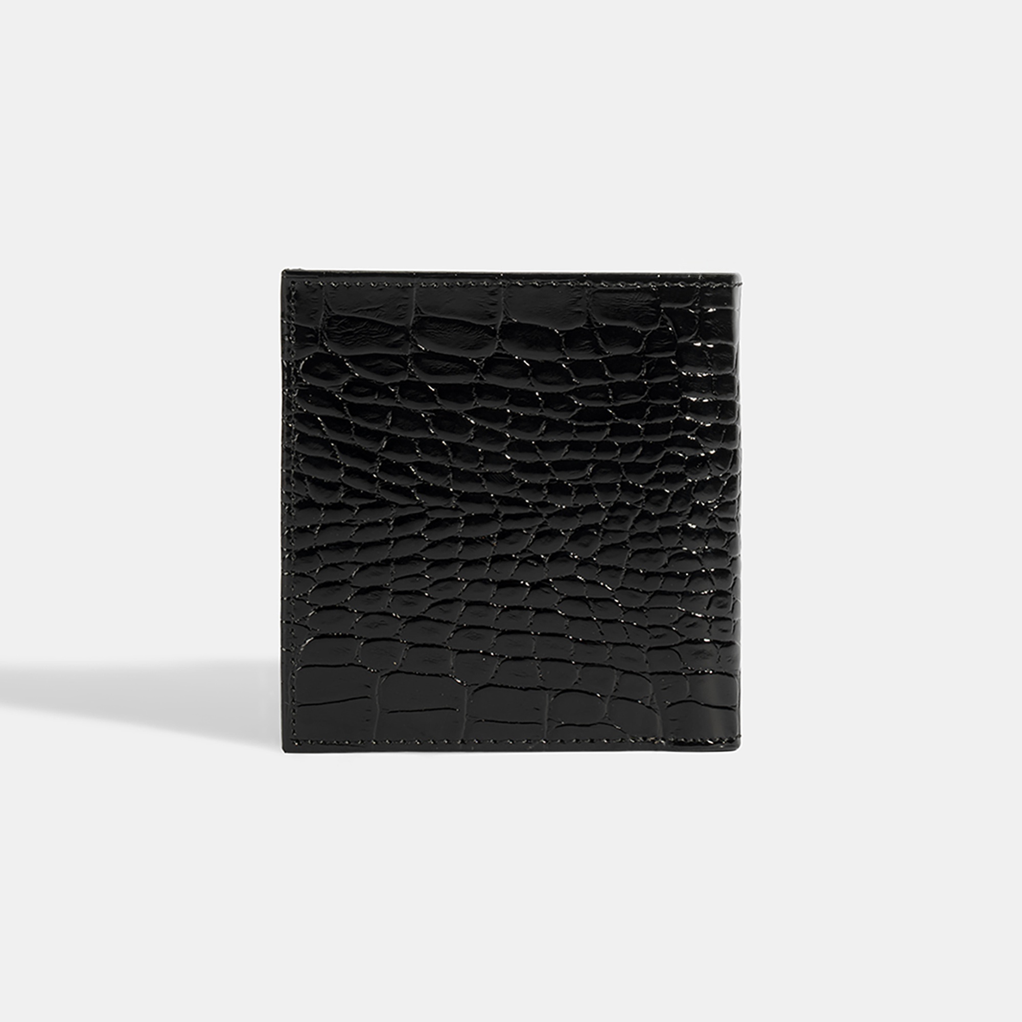 Kadın Siyah Baskılı Rugan Deri Cüzdan