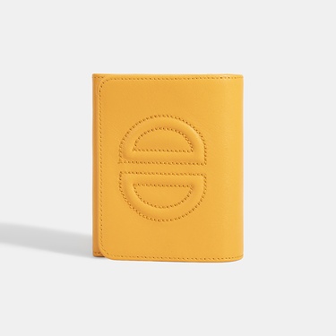  Kadın Turuncu D Logolu Deri Cüzdan