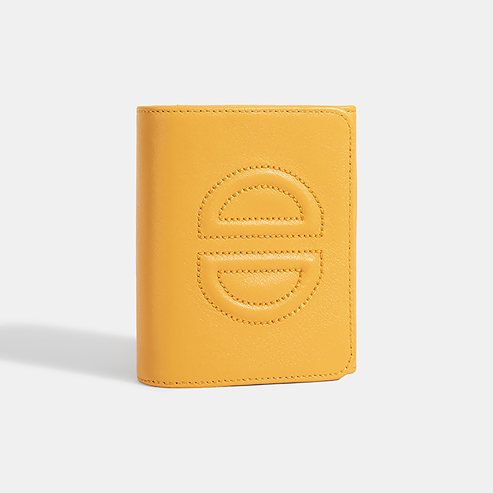 Kadın Turuncu D Logolu Deri Cüzdan