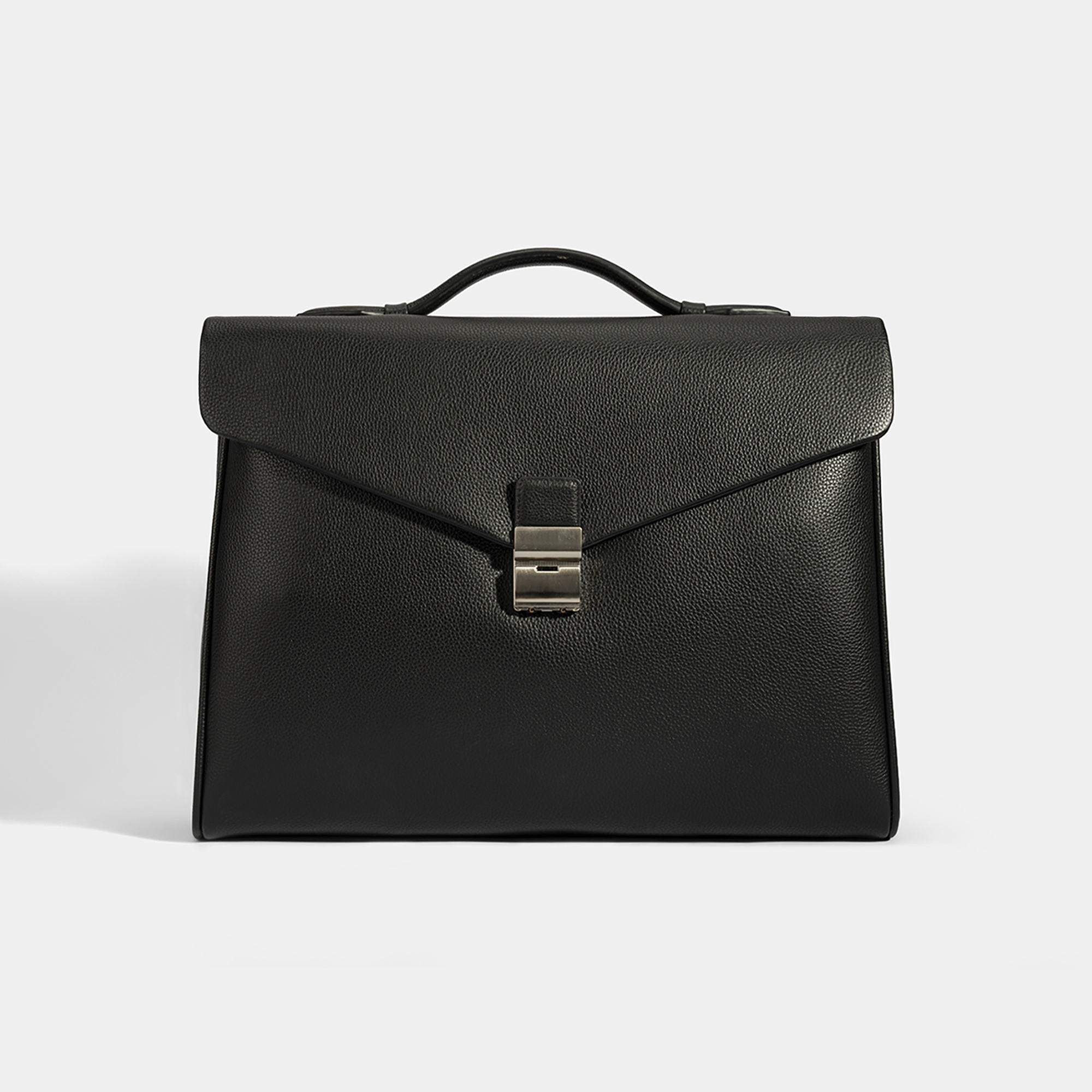 Erkek Siyah Deri Evrak Çantası