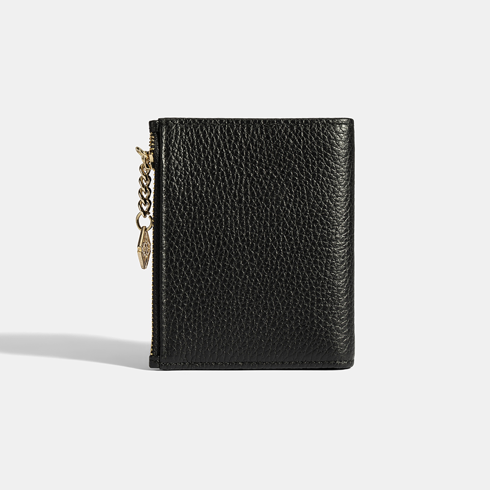 Kadın Siyah Zincir Detaylı Deri Cüzdan