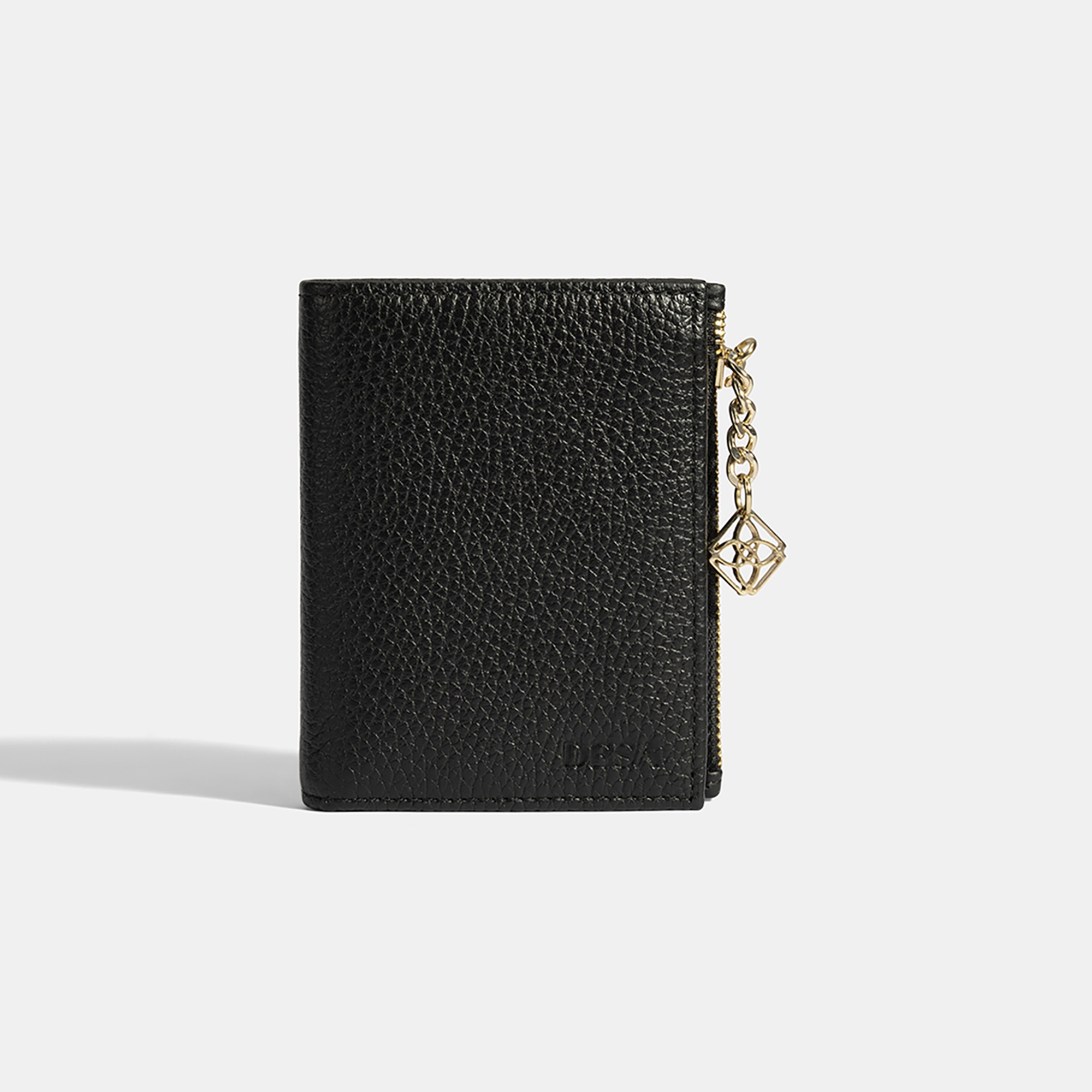 Kadın Siyah Zincir Detaylı Deri Cüzdan