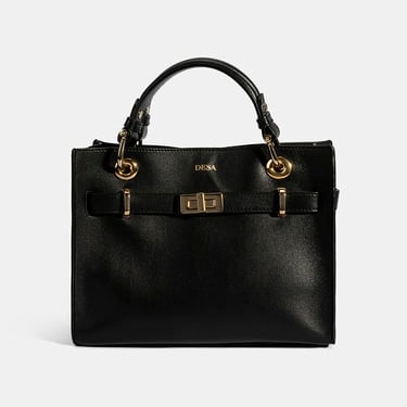  Kadın Siyah Deri Omuz Çantası