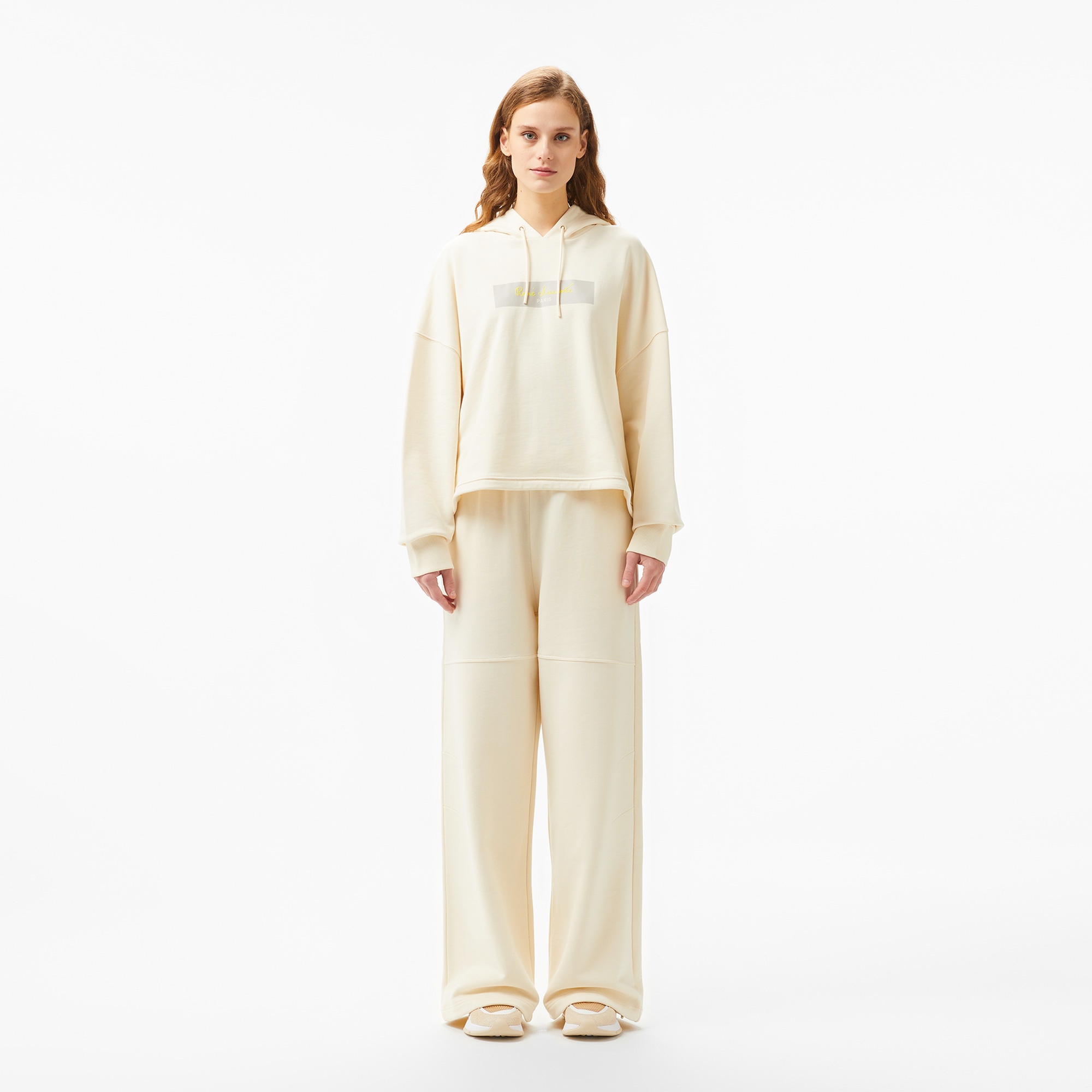 Lacoste Kadın Regular Fit Krem Eşofman Altı