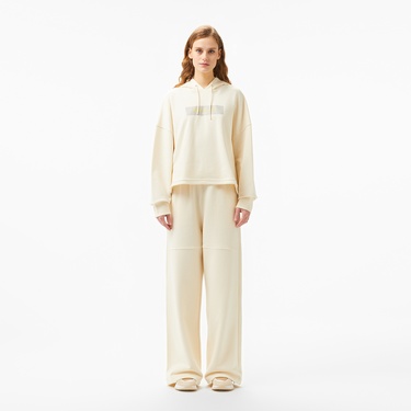  Lacoste Kadın Regular Fit Krem Eşofman Altı