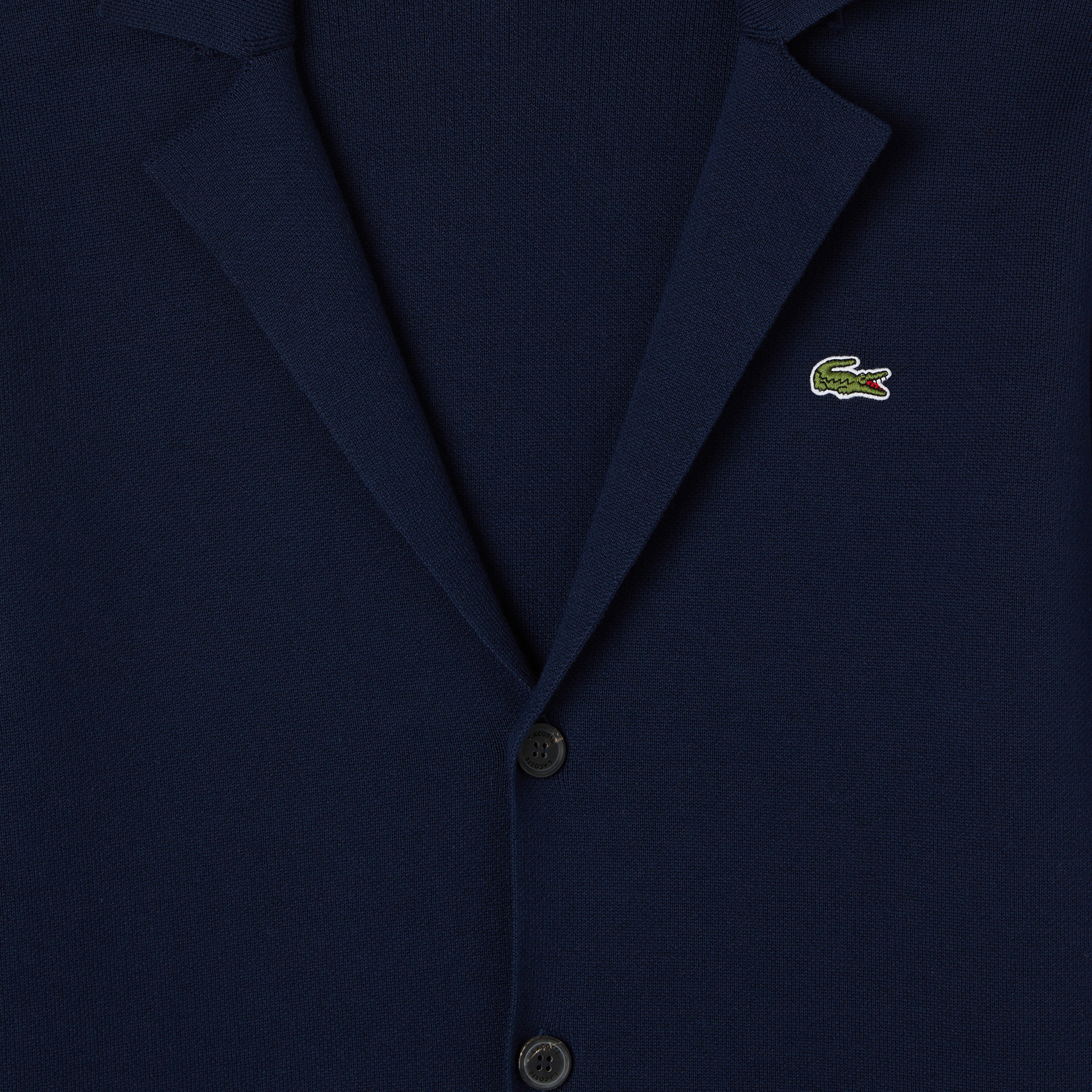  Lacoste Erkek Classic Fit V Yaka Lacivert Hırka