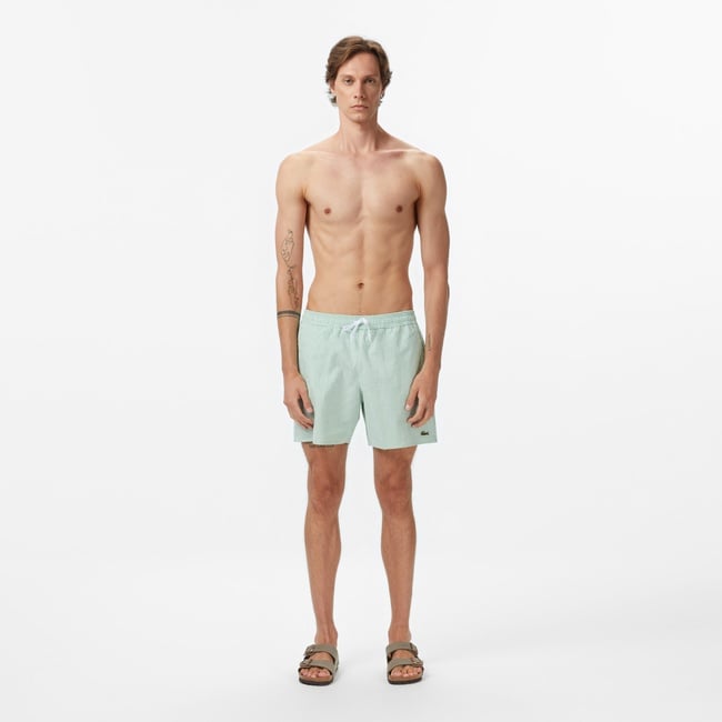  Lacoste Erkek Çizgili Yeşil Mayo