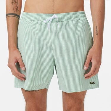  Lacoste Erkek Çizgili Yeşil Mayo