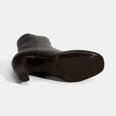  Kadın Kahve Topuklu Deri Bot