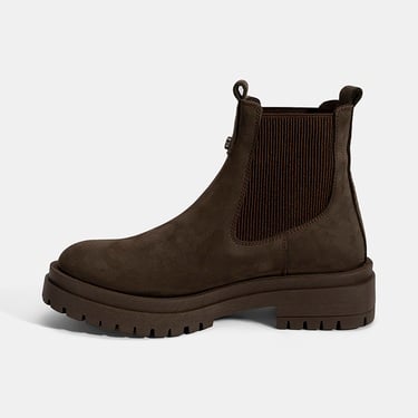  Kadın Kahve Nubuk Deri Chelsea Bot