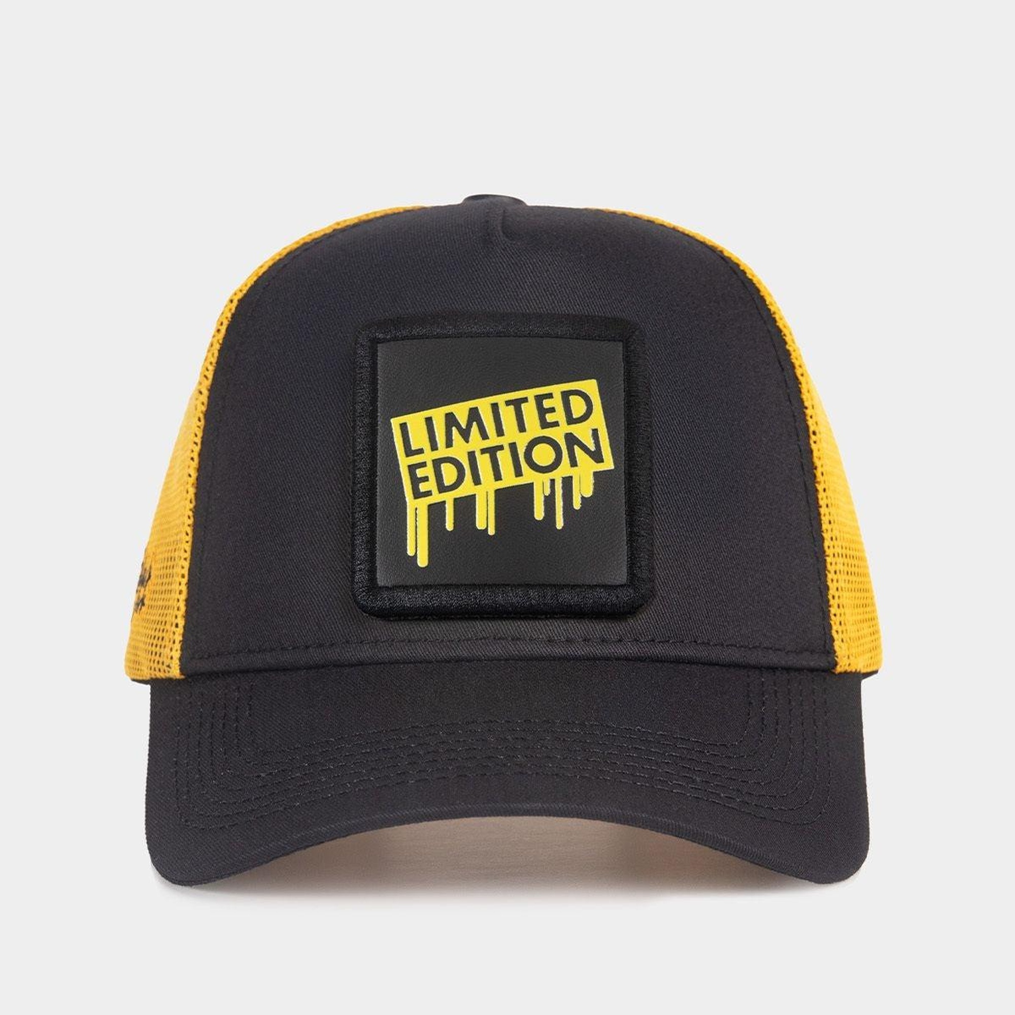 BlackBörk, Limited Edition Logolu Siyah-Sarı Trucker Şapka, Unisex