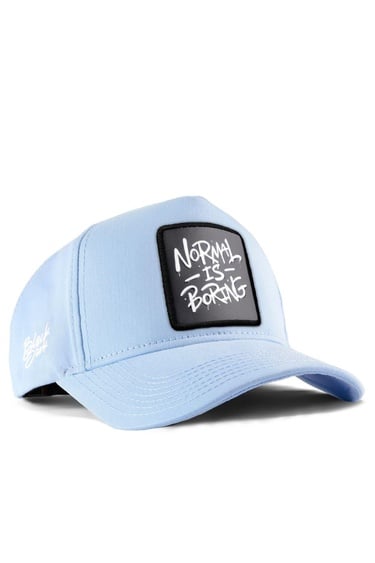  BlackBörk, Normal Is Boring Logolu Buz Mavi Beyzbol Şapka, Unisex