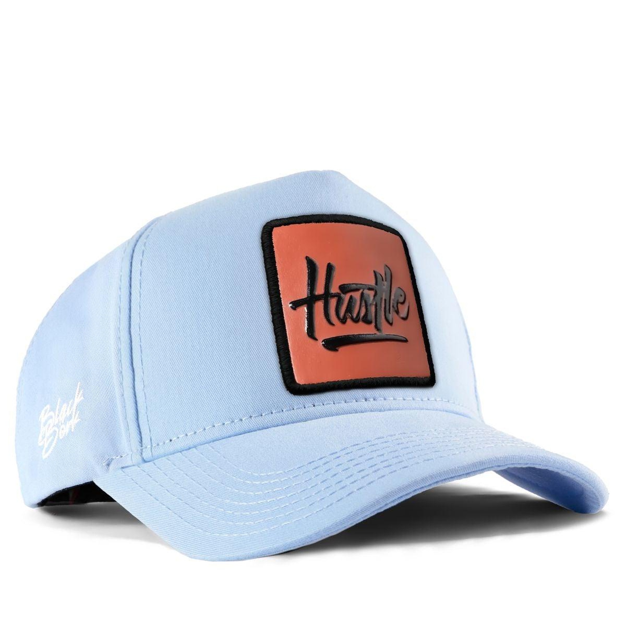 BlackBörk, Hustle Logolu Buz Mavi Beyzbol Şapka, Unisex
