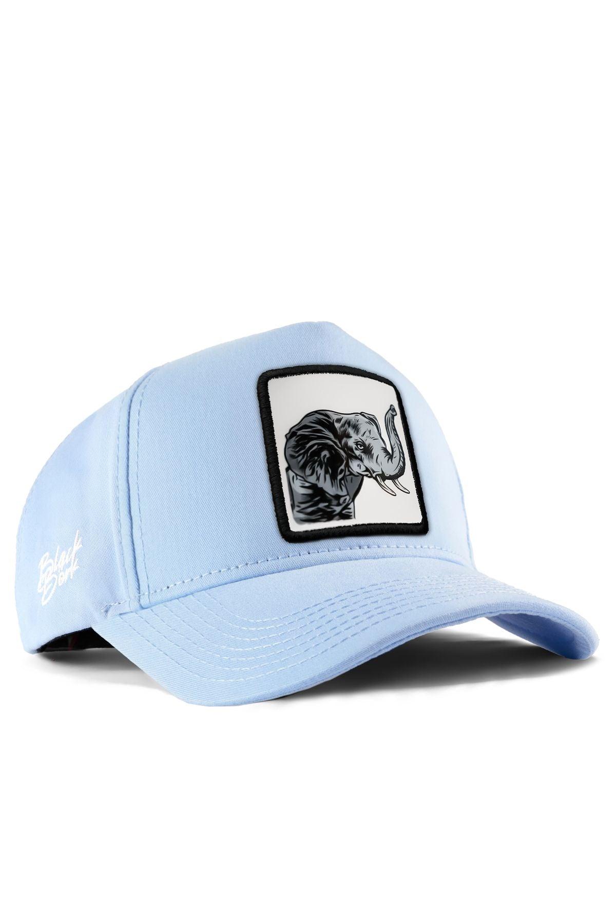  BlackBörk, Fil Logolu Buz Mavi Beyzbol Şapka, Unisex