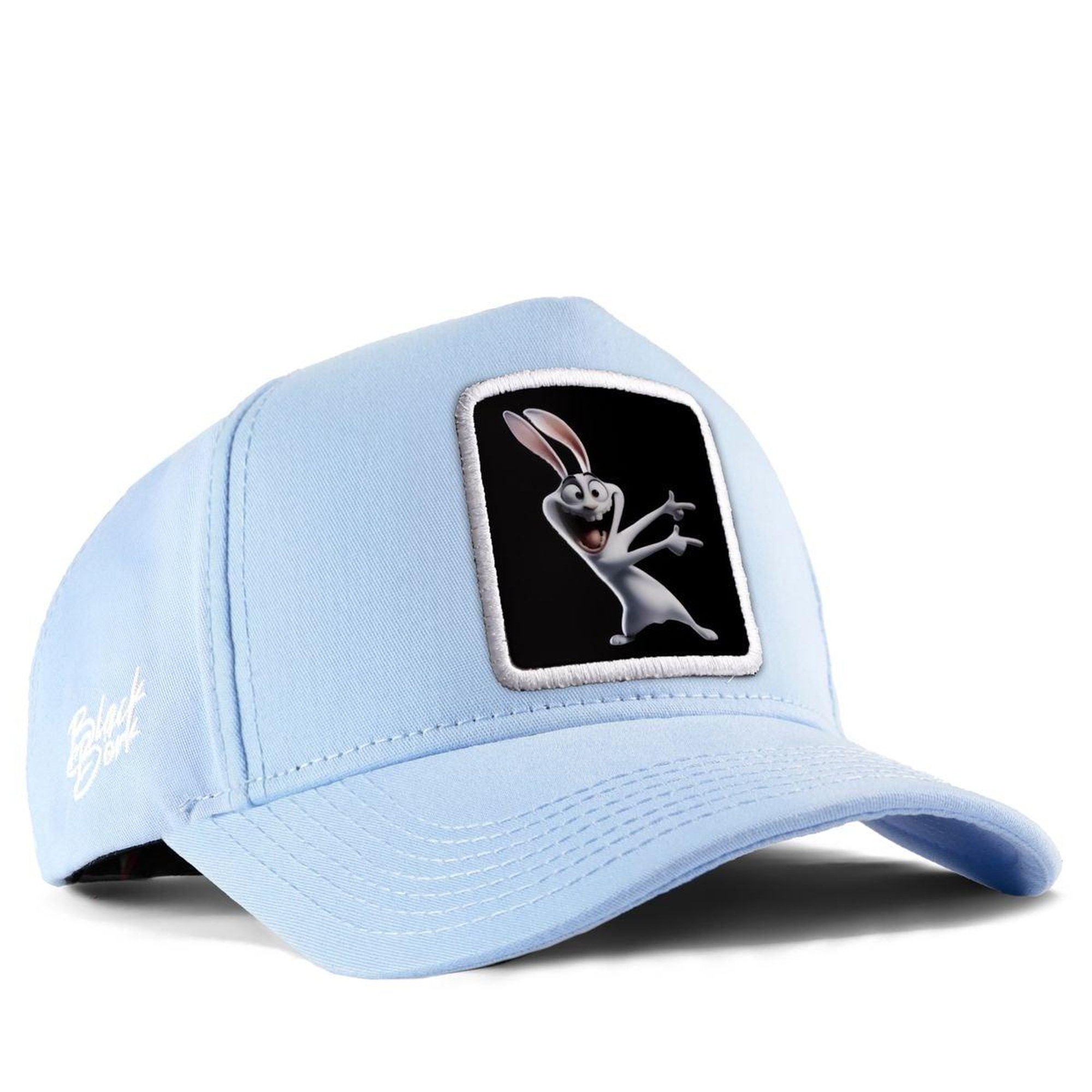 BlackBörk, Tavşan Logolu Buz Mavi Beyzbol Şapka, Unisex