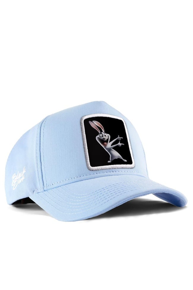  BlackBörk, Tavşan Logolu Buz Mavi Beyzbol Şapka, Unisex