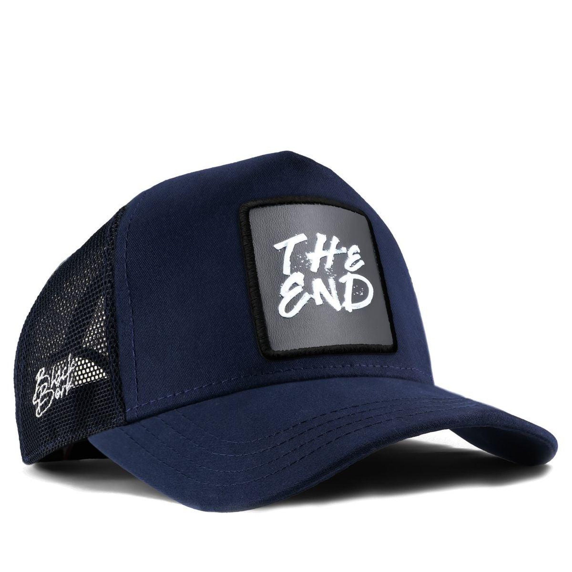 BlackBörk, The End Logolu Lacivert Trucker Şapka, Unisex