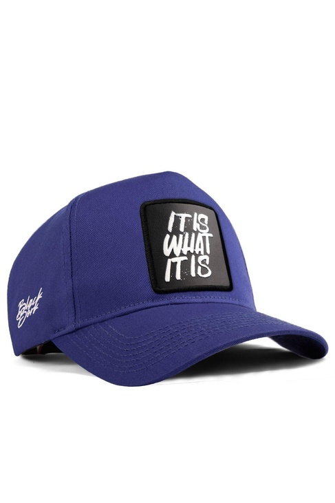  BlackBörk, It Is What It Is Logolu Mavi Beyzbol Şapka, Unisex