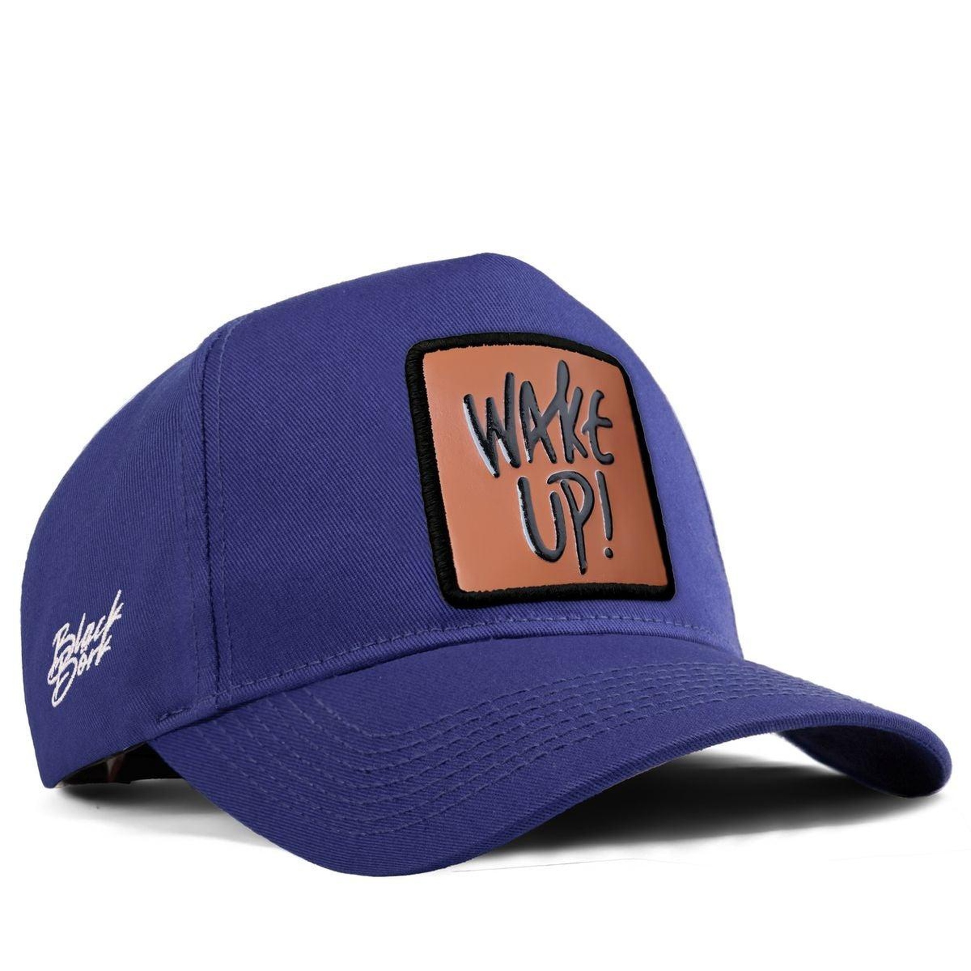 BlackBörk, Wake Up Logolu Mavi Beyzbol Şapka, Unisex
