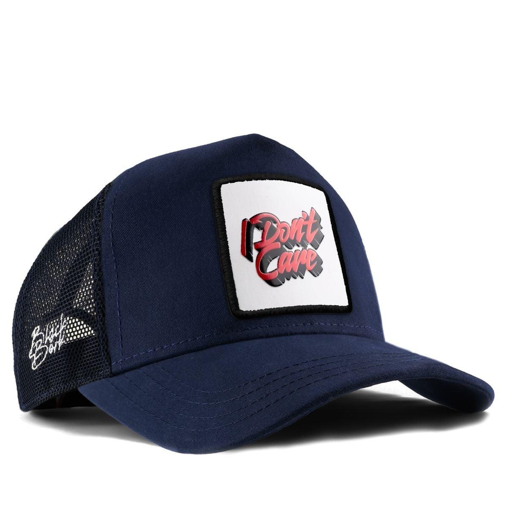 BlackBörk, I Don t Care Logolu Lacivert Trucker Şapka, Unisex