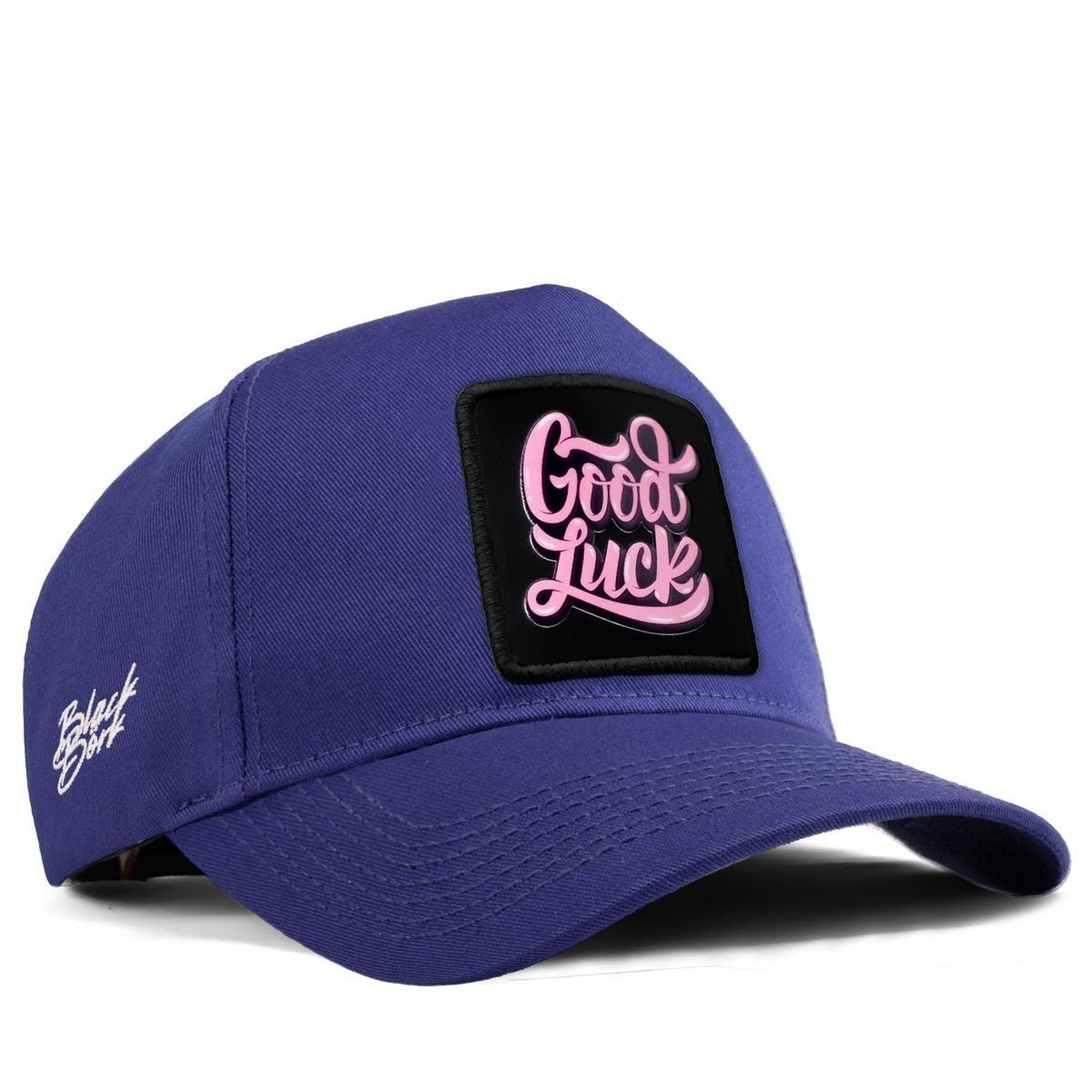 BlackBörk, Good Luck Logolu Mavi Beyzbol Şapka, Unisex