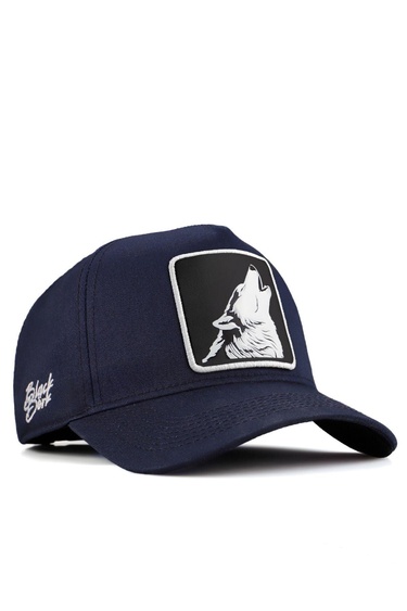 BlackBörk, Kurt Logolu Lacivert Beyzbol Şapka, Unisex