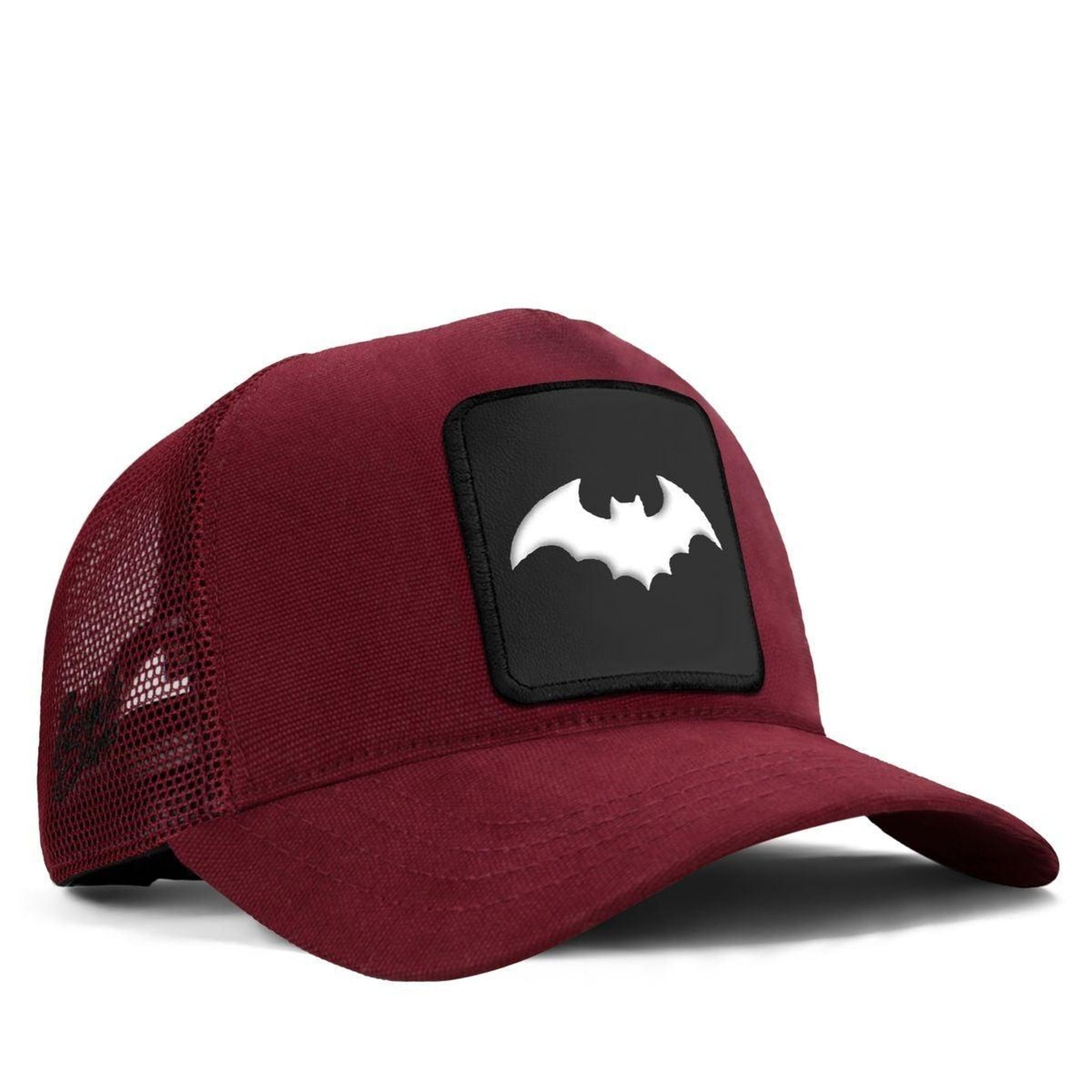 BlackBörk, Yarasa Logolu Bordo Trucker Şapka, Unisex