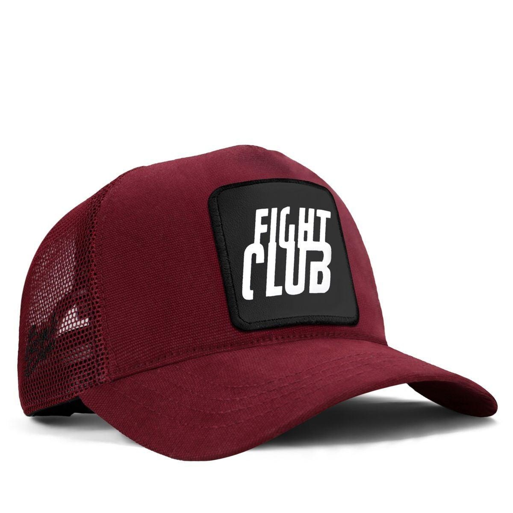 BlackBörk, Fight Club Logolu Bordo Trucker Şapka, Unisex