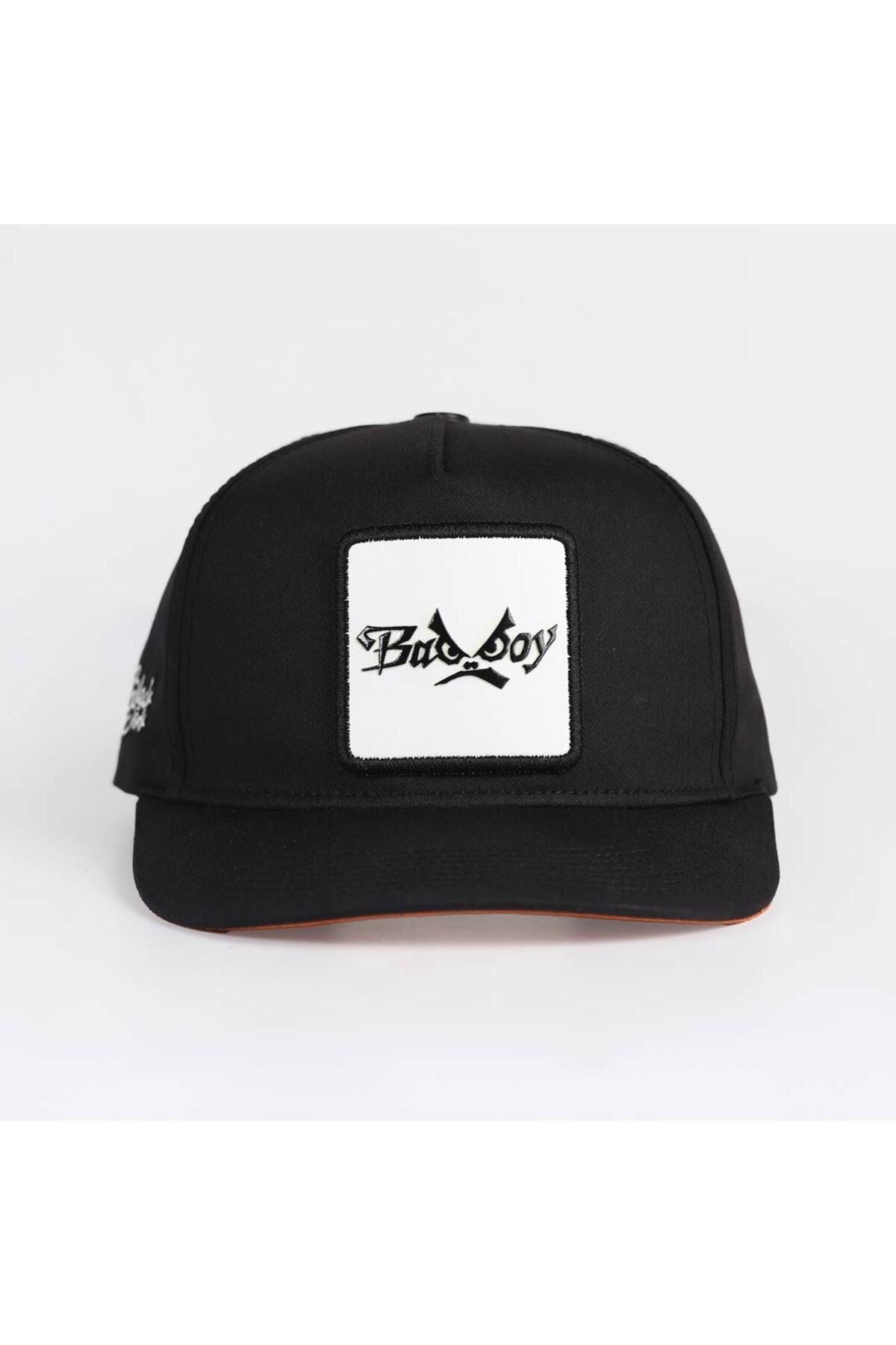  BlackBörk, Bad Boy Logolu Siyah Hip Hop Şapka, Unisex