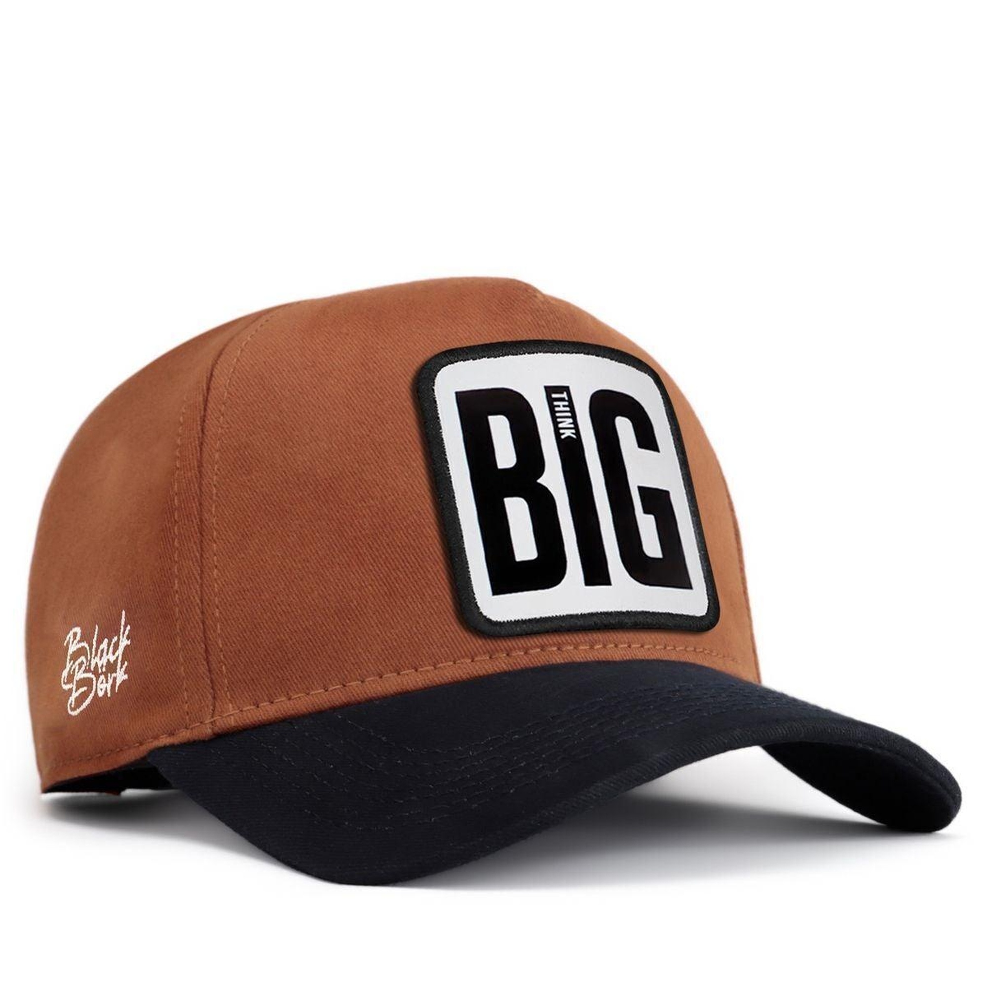 BlackBörk, Big Think Logolu Lacivert-Camel Beyzbol Şapka, Unisex