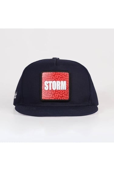  BlackBörk, Storm Logolu Lacivert Hip Hop Şapka, Unisex