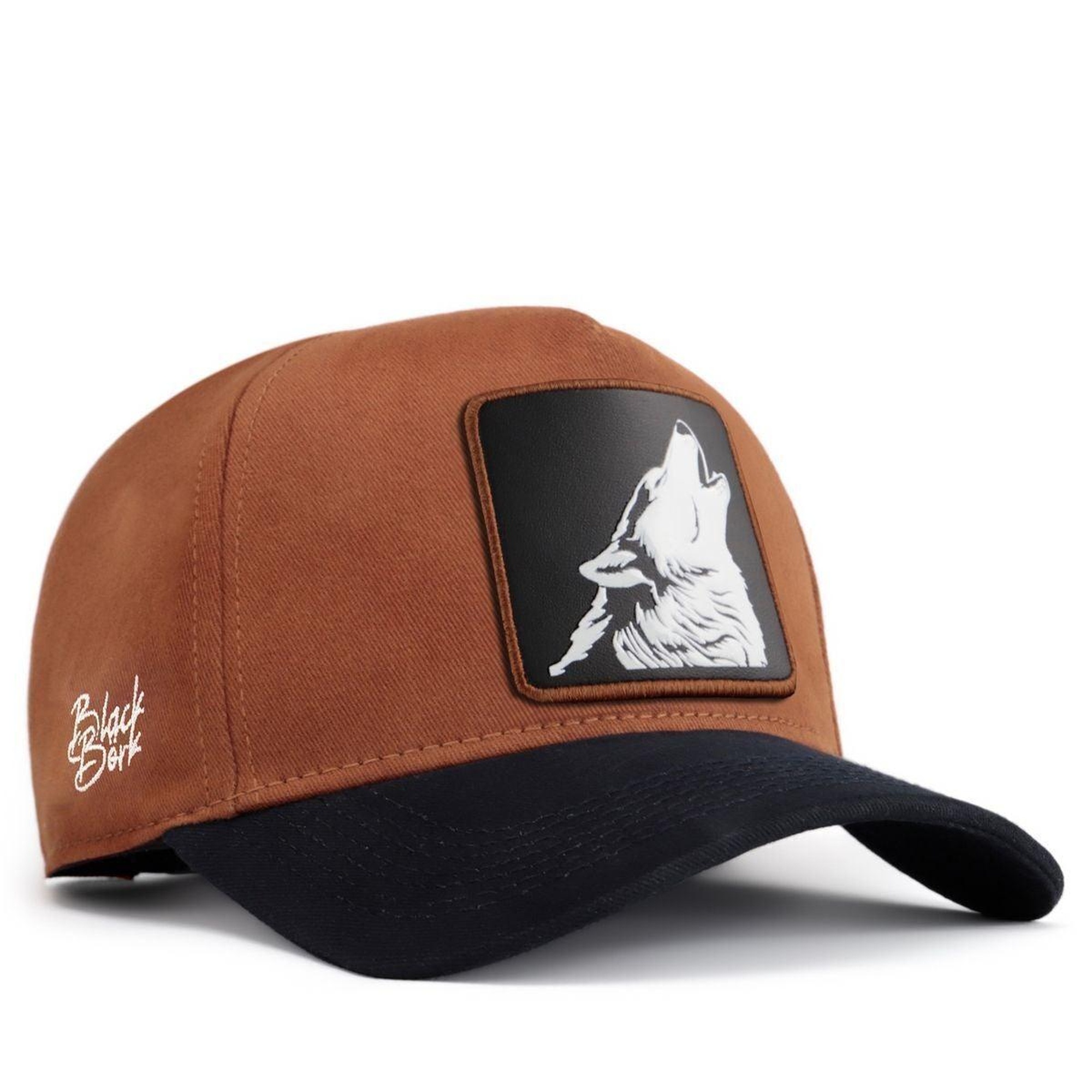 BlackBörk, Kurt Logolu Lacivert-Camel Beyzbol Şapka, Unisex