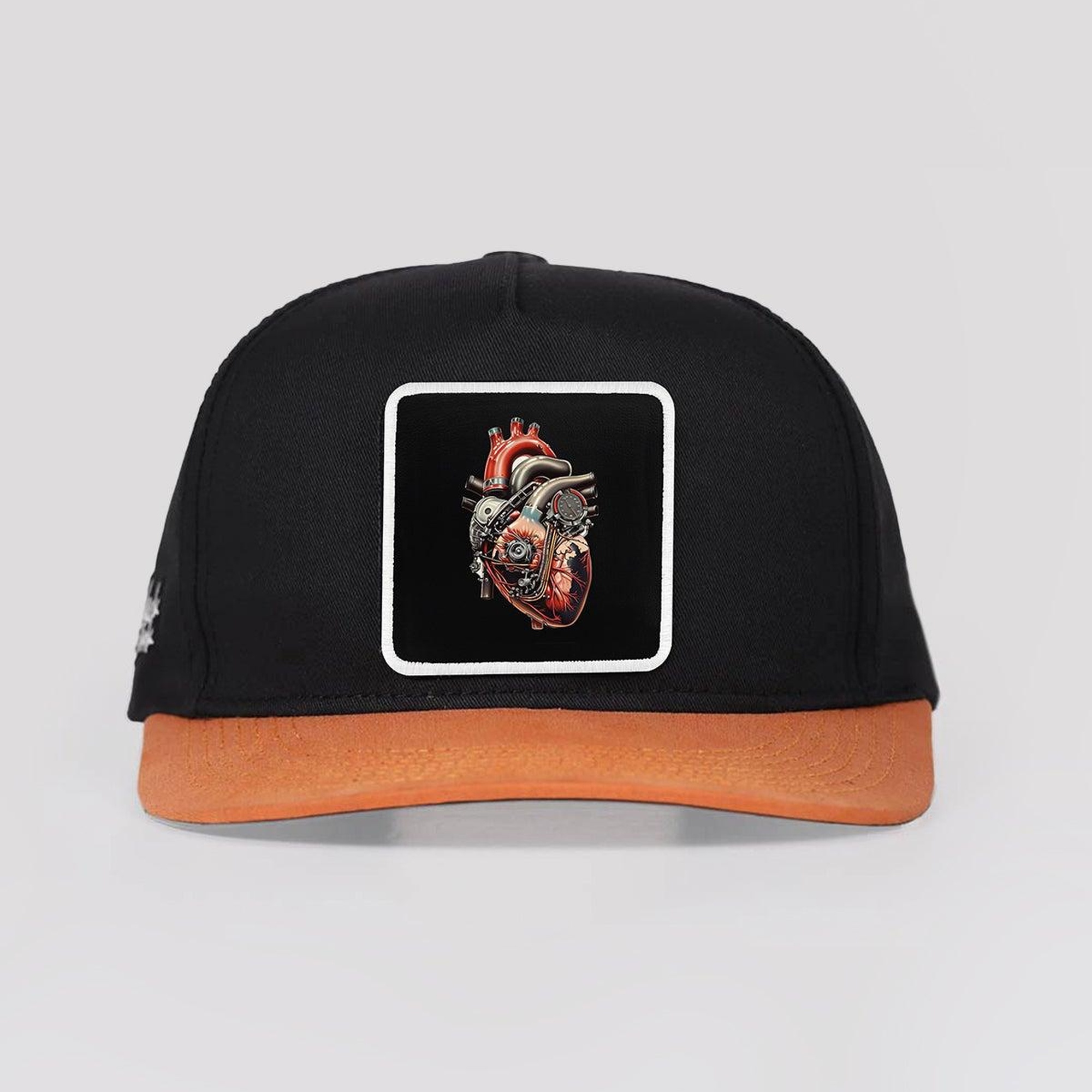 BlackBörk, DM Logolu Kiremit-Siyah Hip Hop Şapka, Unisex