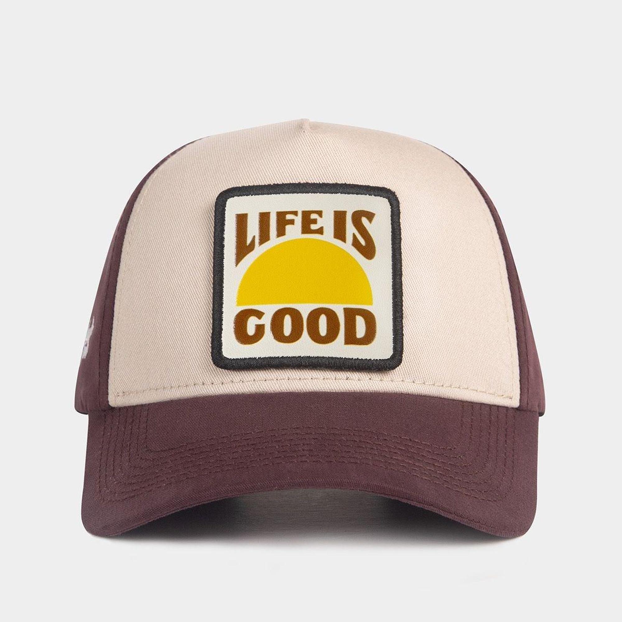 BlackBörk, Life Is Good Logolu Kahve-Bej Beyzbol Şapka, Unisex