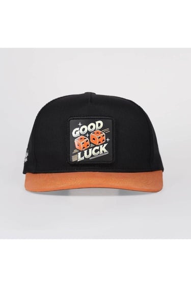  BlackBörk, Good Luck Logolu Kiremit-Siyah Hip Hop Şapka, Unisex