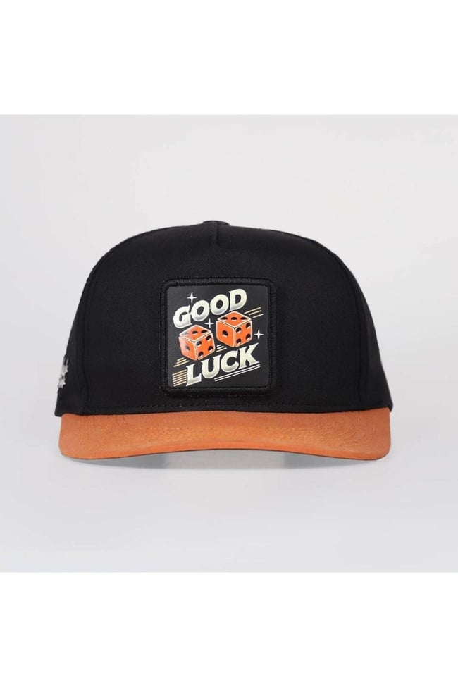  BlackBörk, Good Luck Logolu Kiremit-Siyah Hip Hop Şapka, Unisex