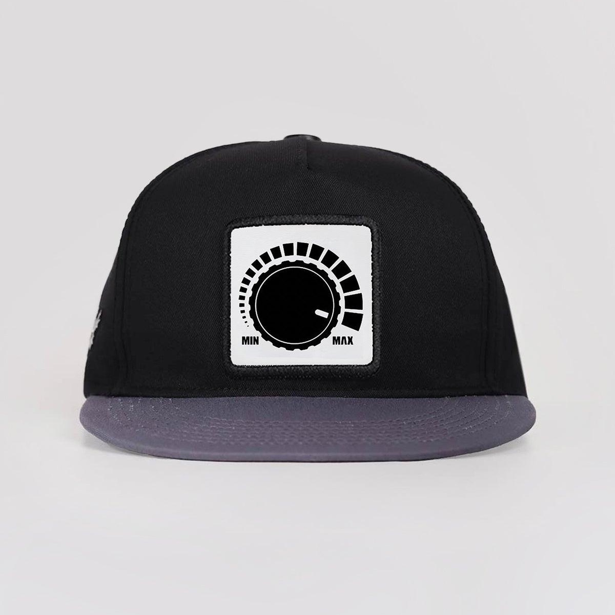 BlackBörk, DM Logolu Gri-Siyah Hip Hop Şapka, Unisex