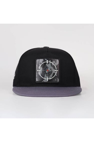  BlackBörk, Kamuflaj Logolu Gri-Siyah Hip Hop Şapka, Unisex