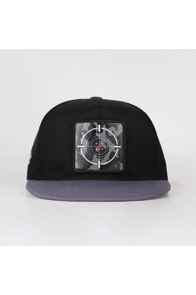  BlackBörk, Kamuflaj Logolu Gri-Siyah Hip Hop Şapka, Unisex