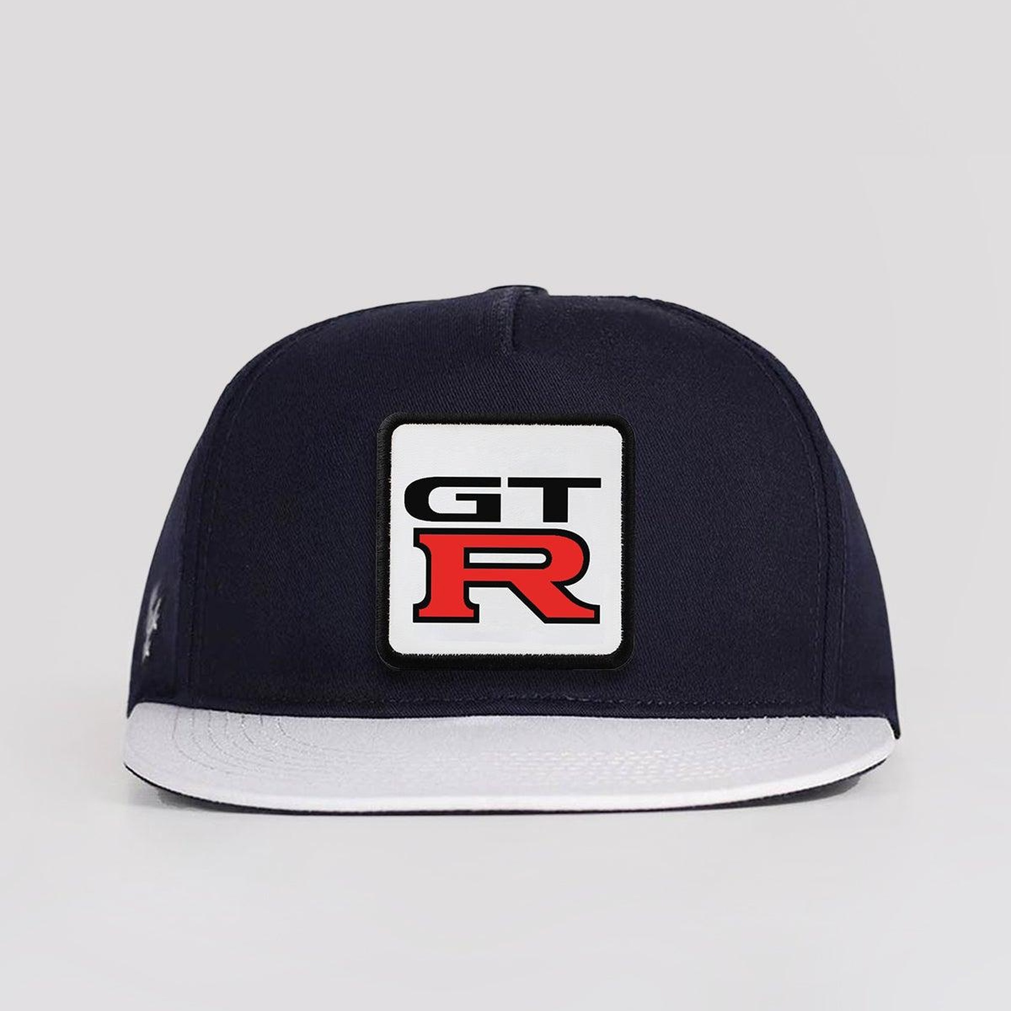 BlackBörk, DM Logolu Beyaz-Lacivert Hip Hop Şapka, Unisex