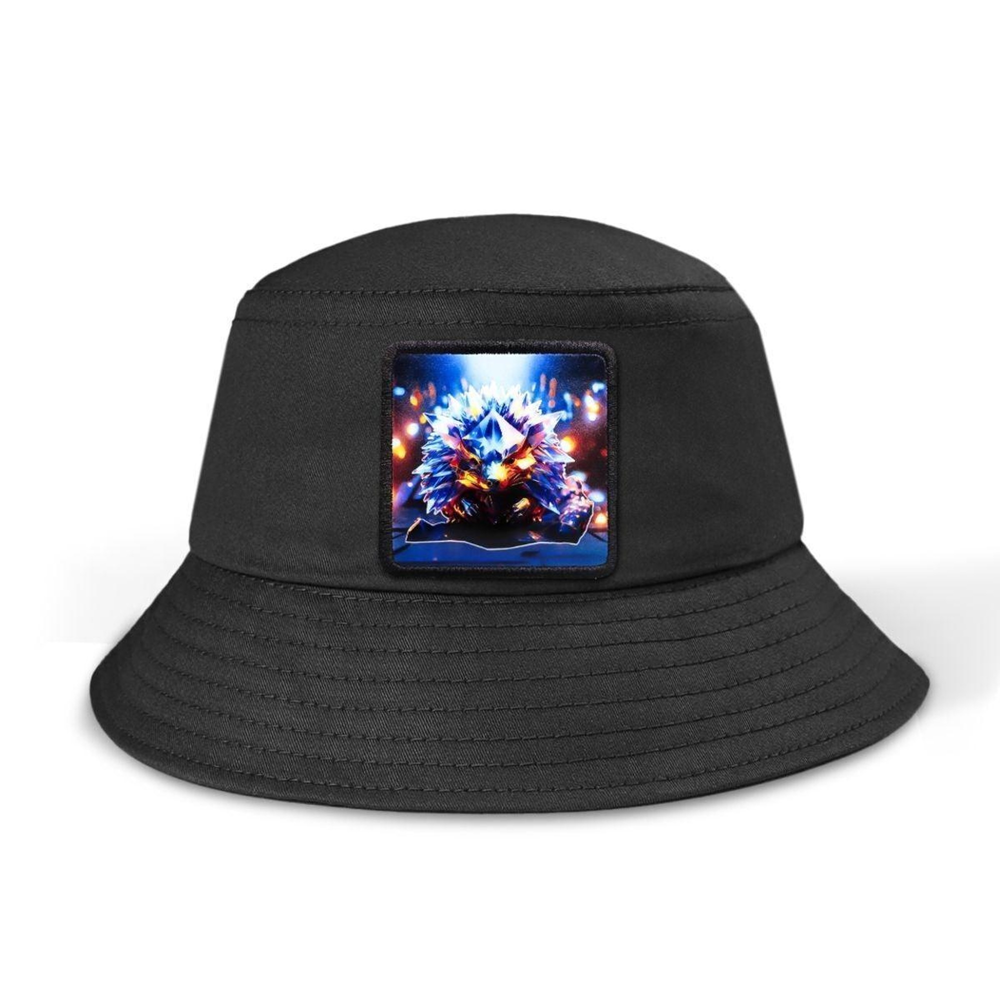 BlackBörk, Bucket Kirpi Logolu Siyah Şapka, Unisex