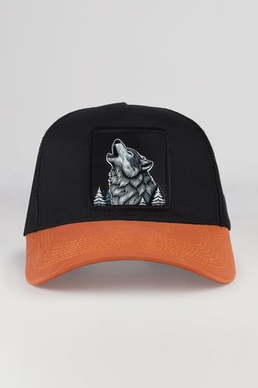  BlackBörk, Kurt Logolu Kiremit-Siyah Turcker Şapka, Unisex