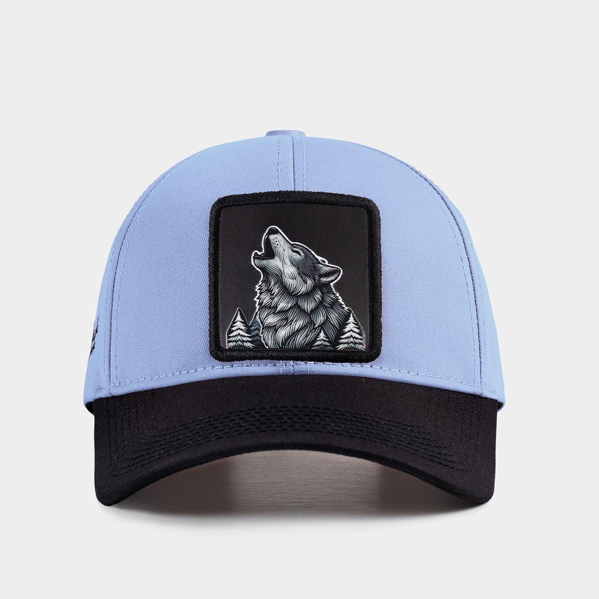 BlackBörk, Six Kurt Logolu Siyah-Buz Mavi Beyzbol Şapka, Unisex