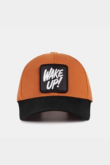  BlackBörk, Six Wake Up Logolu Siyah-Kiremit Beyzbol Şapka, Unisex